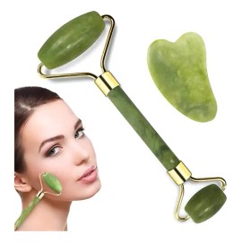 Rodillo Facial Jade Masaje Tonifica Rostro Anti Arrugas F                                                                                             