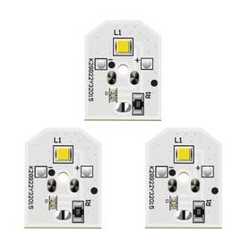 WR55X11132 GE Refrigerator Light Replacement Compatible with GFE26GGHCWW GFE26GGHDBB GFE26GGHDWW, New Upgraded GE Refrigerator LED Light Bulb Replace WR55X25754 WR55X30602 WR55X26486 PS4704284 (3 PCS)