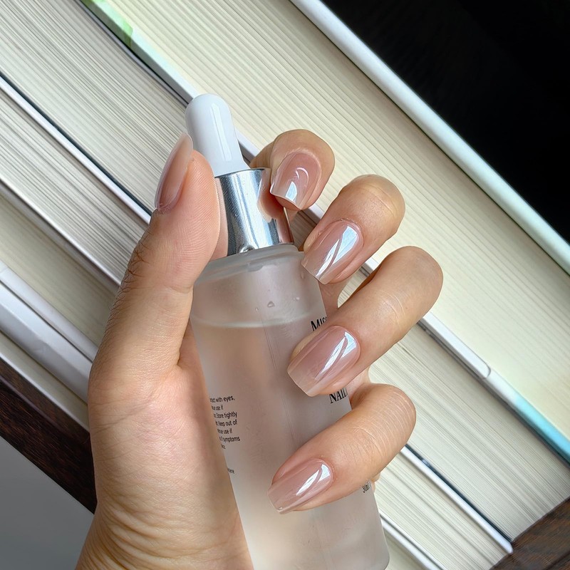 Missgooey Nail Tips, Short, Pre-Sanded, False Nails, Natural Fit, 15