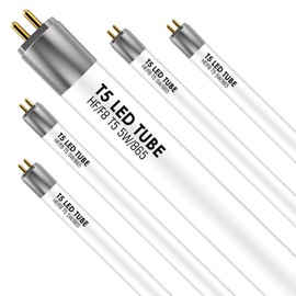 IHYCTV F8T5 12 Inch Plug & Play LED Tube, Daylight 6500K T5 LED Lamp Directly Relamp & Replace 8W Fluorescent Bulbs F8T5/DL, Without Rewiring or Modification, EVG Ballast Required, Pack of 5