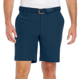 Greg Norman Men’s Stretch Flat Front Lightweight Short - 4-Way Stretch Fabric (Blue,38)