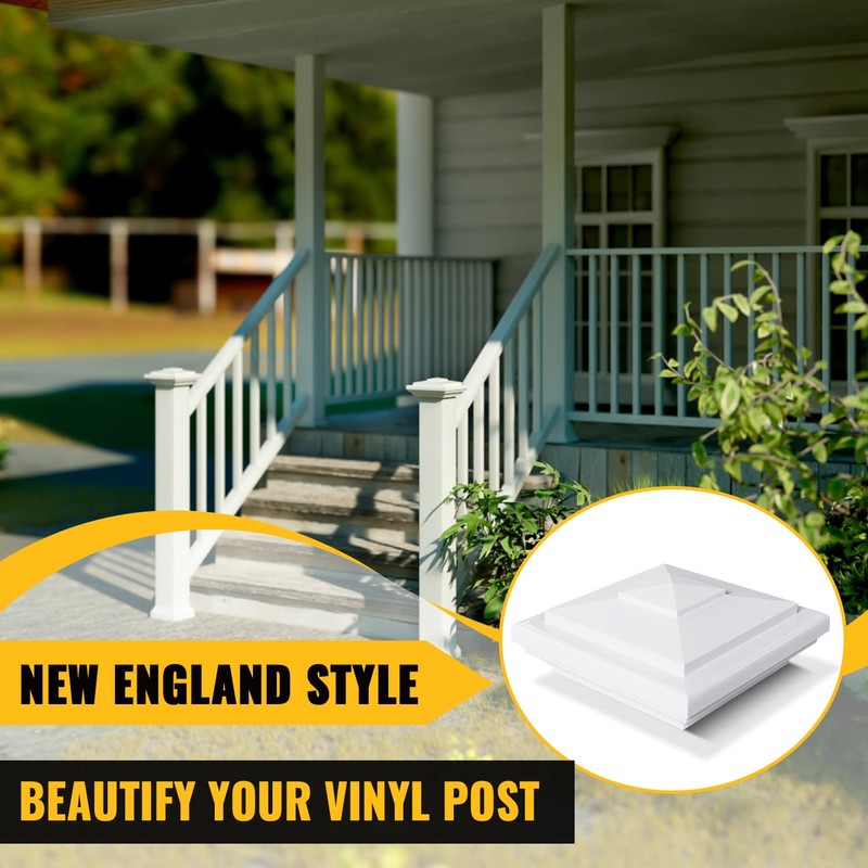 VIVIDA 4" x 4" Vinyl Fence Post Cap (Actual 4"