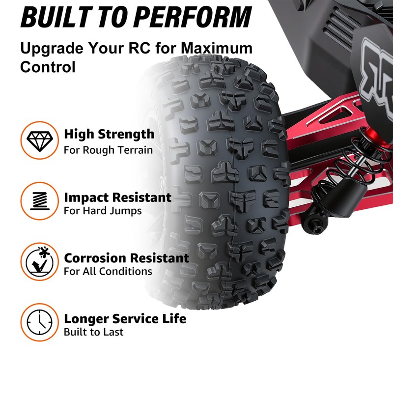 Aluminum Alloy Front & Rear Suspension Arms Set for Arrma
