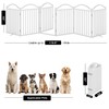 Indoor Pet Gate 6-Panel Folding Dog Gate for Stairs or