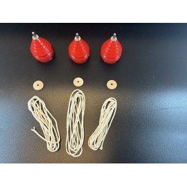 Trompo 3 Trompos de Madera Spinning Wooden Tops Made In USA