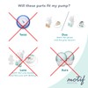 Motif Medical Plastic Diaphragms Replacement Parts - Compatible w/Duo Double