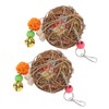 Parrot Cage Shredder Toy Bird Chewing Foraging Shredder Toy for
