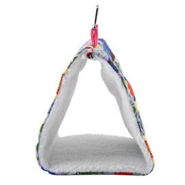 Pet Bird Nest Hammock Warm Soft Hanging Cave House Triangular Parrot Cuddling Hut Tent Bed Pet Supplies Birds Cage Toy (#6)