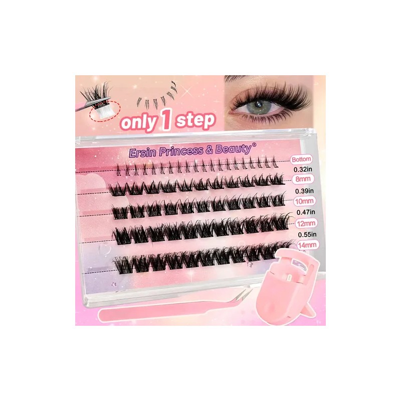 Kit de Pestañas Postizas Heracks Faux Mink con Efecto Natural