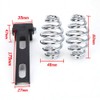 Black Motorcycle Rivet Solo Seat Spring Bobber With Base Plate