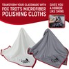 Fox Trot Large Microfiber Polishing Cloths (2 Pack White |