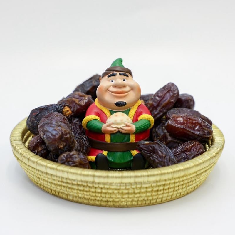 MBC Ramadan Fananees Decor Tray- Ceramic round tray- Fat man