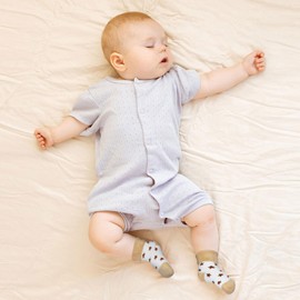 ZERULETS Baby Boys Girls Socks Newborn Thick Terry Warm Socks 10 Pairs Toddler Winter Cute Cotton Ankle Crew Socks for 6-12 Months(Bear,Fox)