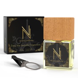 Car Air Freshener Aroma Perfume - Car Fresheners with Luxury in Every Diffuser - Long-Lasting Fragrance Car Refresher - Car Scents Air Freshener with Alcohol-Free Perfumed Oil (Jo'Ma Noir)