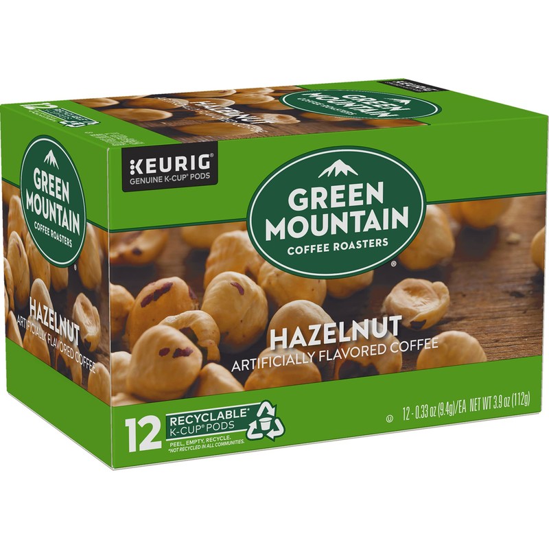 Green Mountain Coffee Roasters Hazelnut Keurig Single-Serve K-Cup pods, Light