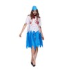 EraSpooky Scary Zombie Flight Attendant Costume Dead Stewardess uniform AirLline