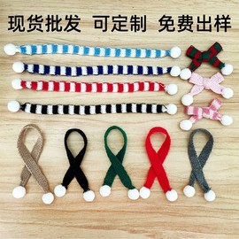 Mini Fur Hat & Christmas Wool Knit Scarf Set for DIY Dolls, Wine Bottles & Decorations Decorative Small Green Hat 100ea