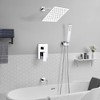 POP SANITARYWARE All Metal Shower Tub Faucet Set Chrome Bathroom