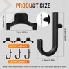 6Pcs Storage Shed Hooks Compatible with Suncast Shed, Black J