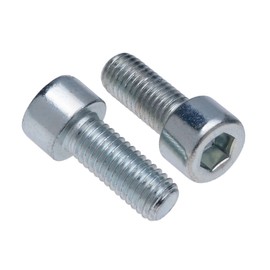 Cylindrical Head Screws M6 Strenght Sleel Class 8.8 (Pack of 25) Galvanised Hexagon Socket Screws Thread Attachment Cylindrical Heavy Duty Certified Standard DIN912 (6 mm x 12 mm)