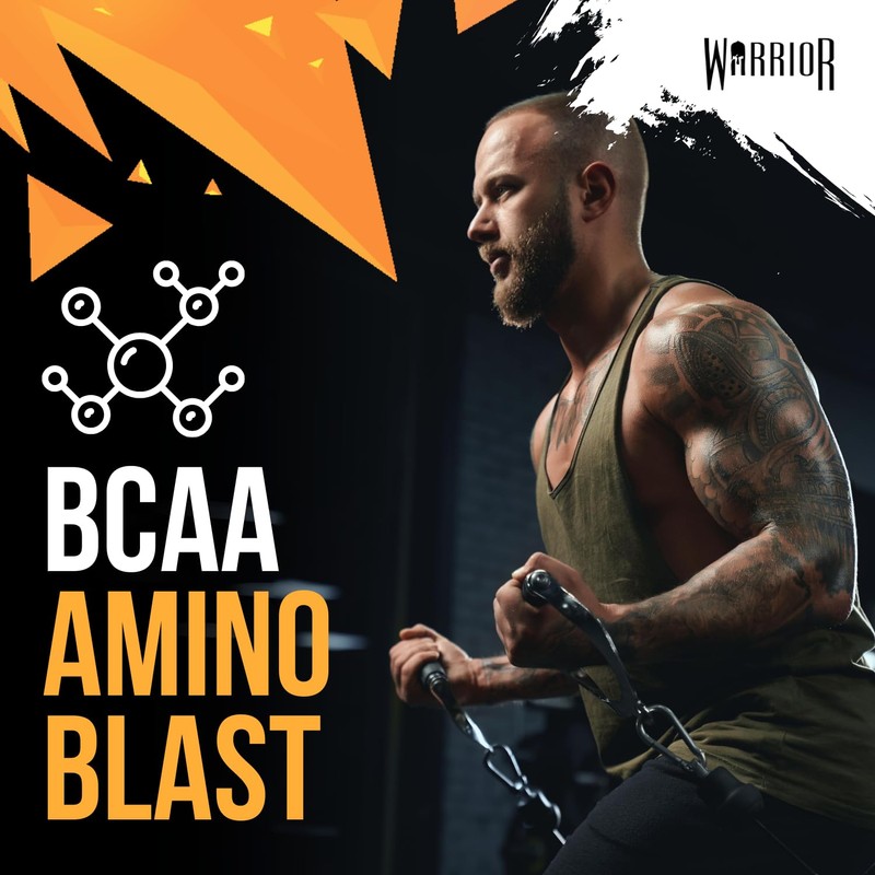 Warrior Amino Blast BCAA Powder 270g – Fruit Salad Flavour,