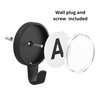Ozio ABC - Wall-Mounted Clothes Hanger with Letter Hooks, Wall-Mounted