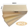 3X8X1 Inch Wood Carving Blocks, 4 Pcs Blocks Basswood for