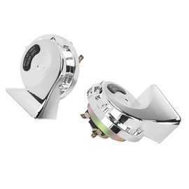 Depisuta 12V Water Proof Car Horn with Sandproof Design, Automotive Electronic Snail Horn 115dB 510Hz Universal for All Cars, Trucks, SUVs, RVs, Motorcycles, UTV, ATV