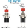 GTIWUNG Mini Push Button with Pre-Wired, Momentary Pressure Switch Lockless,