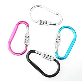 RitaPro Shop® Universal Lock Holder, Large Size, Random Color, Climbing, Helmet, Key, Lock, Carabiner, Keychain