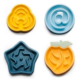 CANINOZ 4er-Pack Futternapf für Hunde, langsame Anti-Agkeit, Spielzeug für Hunde, interaktives Hundespielzeug, Schüssel, originelles Geschenk für Herren, Damen, Futternäpfe, Katzen, Zubehör für Hunde