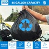EDI Black Trash Can Liners, 45-Gallon Capacity (48" x 40",