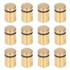12Pcs Advertising Nail Stainless Steel Electroplated Brushed Gold Sign Holder