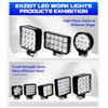 Exzeit 80W Led Work Lights for Truck, 150° Flood Lights