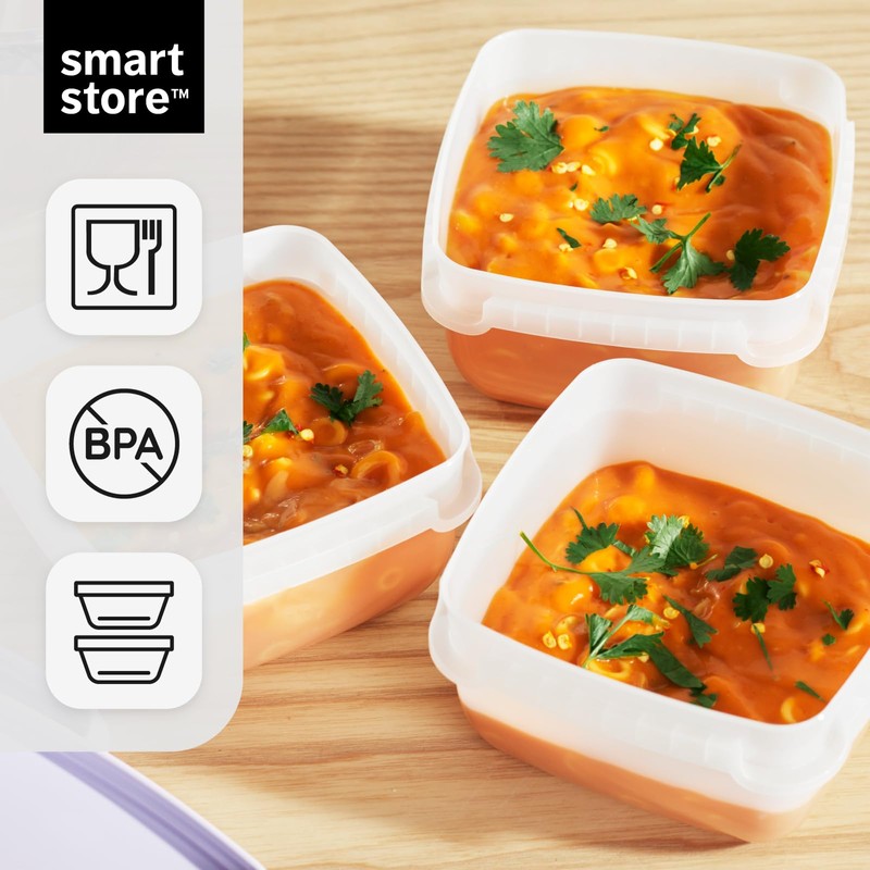 SmartStore Food Storage Containers 0.5L Set of 5 - Suitable