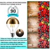KarlunKoy Half Chrome Light Bulb,6W (60W Equivalent) Dimmable LED Edison