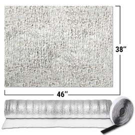 Attic Fan Insulation Cover with Adhesive Strips, Ceiling Insulation Vent Shutter Cover, Fits Up to 38" x 46"