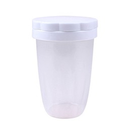 1PC White Plastic Flour Powder Sugar Shaker with Lid Mesh Shaker Icing Sugar Powder Cocoa Flour Chocolate Coffee Sifter Cooking Tool Accessories