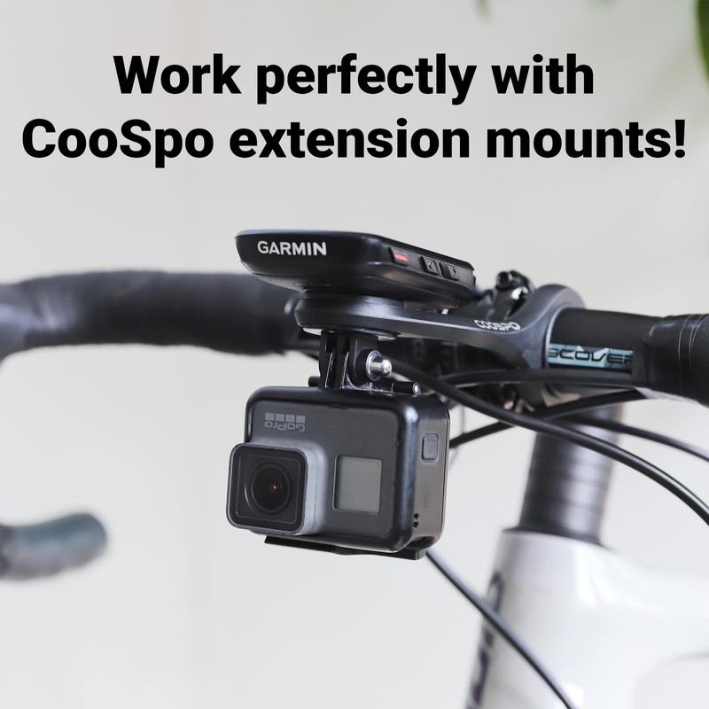 CooSpo Bike Computer Mount, Quick Release Mount for Garmin, Wahoo,