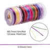 UR URLIFEHALL 12 Rolls 12 Colours Flat Spandex Elastic Stretch