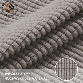 HOMECOVER Chair Covers, Set of 2, Stretch Jacquard Chair Covers for Dining Room Chairs, Universal, Removable Chair Cover for Dining Room, Hotel, Kitchen, Taupe, Set of 2