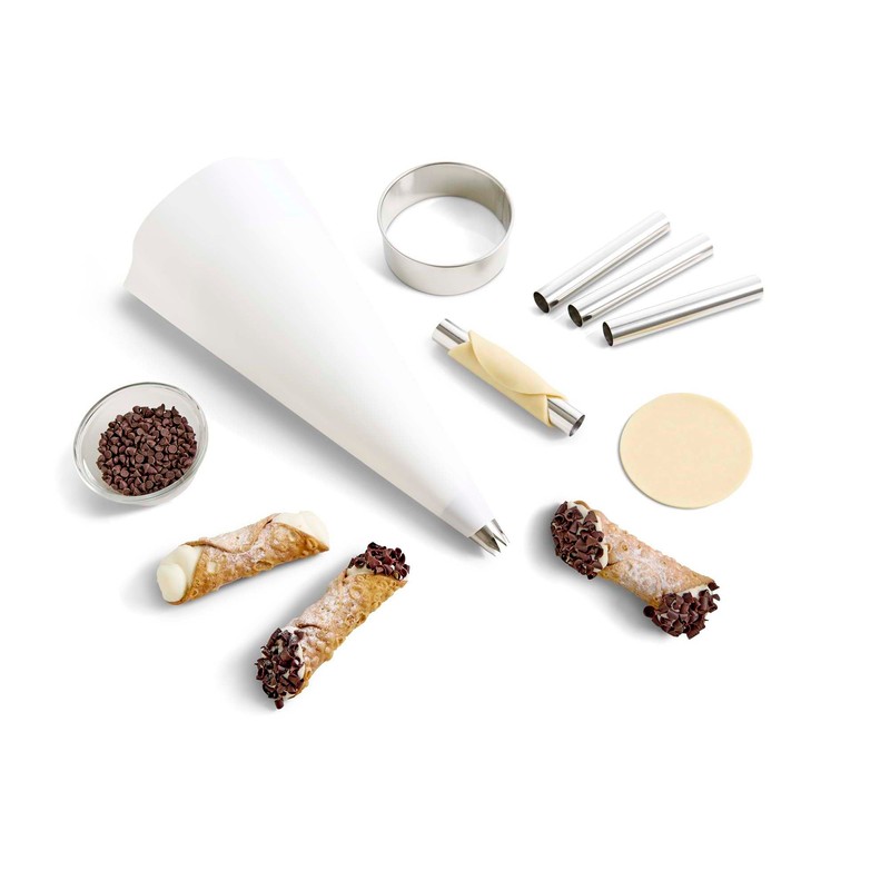 Fantes Cannoli Maker Kit, 7-Piece Set, The Italian Market Original