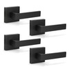 KNOBWELL 4 Pack Contemporary Dummy Lever Door Handle, Lever Door