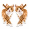 2 x 30cm/300mm Ginger Cat WINDOW CLING STICKER Car Van