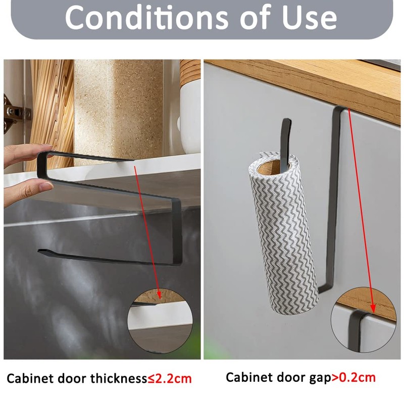 Jizxol Kitchen Roll Holder No Drilling Kitchen Roll Holder Kitchen