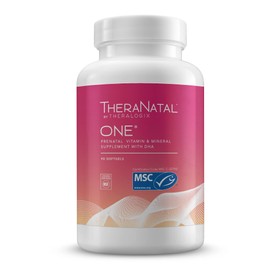 Theralogix TheraNatal One Prenatal Vitamin - 90-Day Supply - Prenatal Multivitamin with DHA, Vitamin D3, Methylated Folate, Iron & More to Support a Healthy Pregnancy* - NSF Certified - 90 Softgels