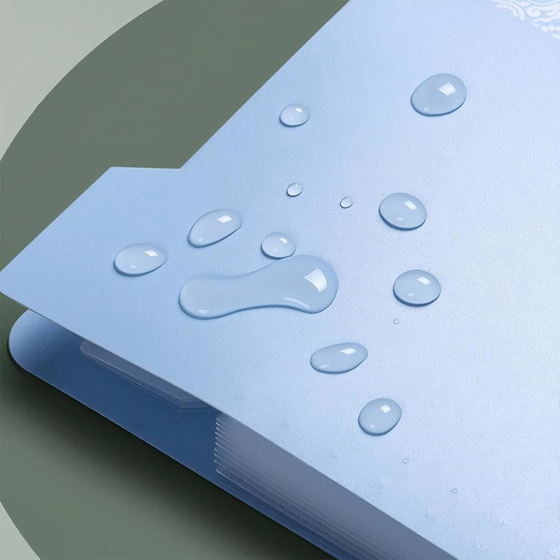 4 PCS A4 Expanding File Organiser, Poly Pockets Document Organiser,