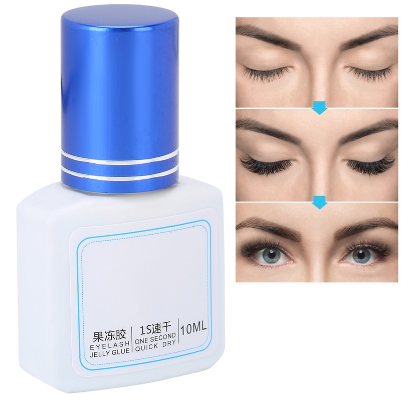 10ml Eyelash Extension Glue Transparent Fast Drying Longlasting Eyelash Grafting