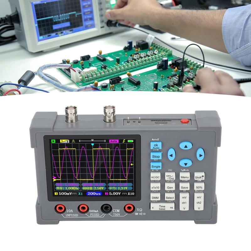 Digital Multimeter 2 Channels 120Mhz Bandwidth 250MSa/s Sampling Rate 500M
