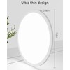 Zemty 12 Inch LED Flush Mount Ceiling Light Fixtures, 28W